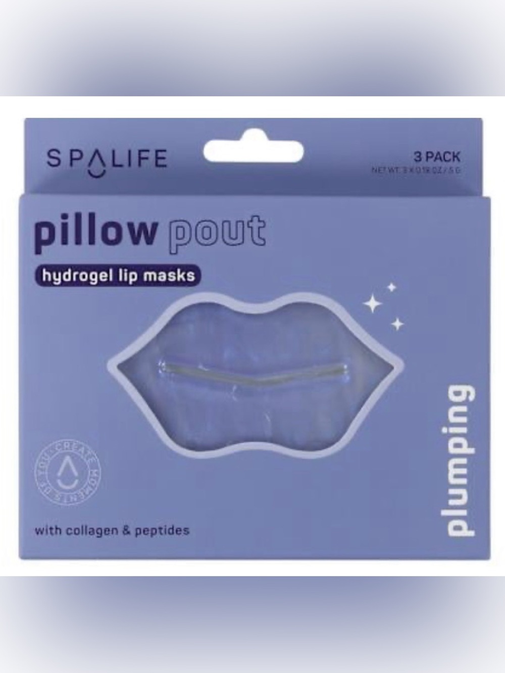Spalife Pillow Pout Hydrogel Lip Masks 3-Pack